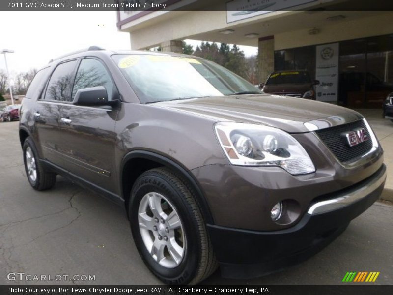Medium Brown Metallic / Ebony 2011 GMC Acadia SLE