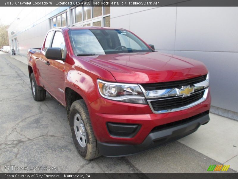 Red Rock Metallic / Jet Black/Dark Ash 2015 Chevrolet Colorado WT Extended Cab 4WD
