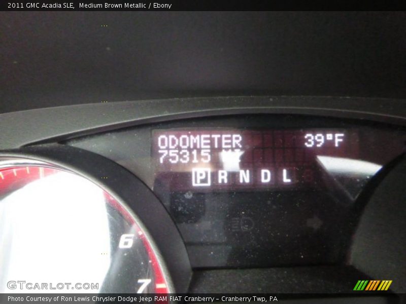 Medium Brown Metallic / Ebony 2011 GMC Acadia SLE