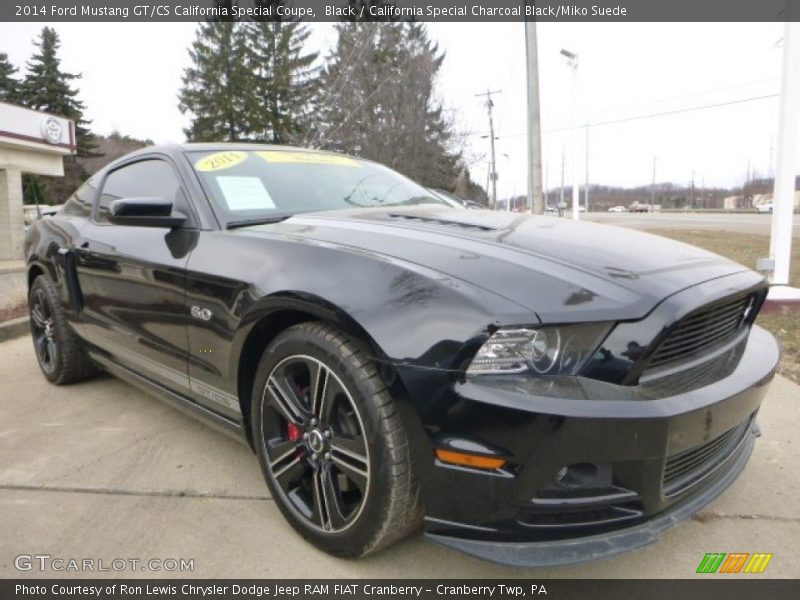 Black / California Special Charcoal Black/Miko Suede 2014 Ford Mustang GT/CS California Special Coupe