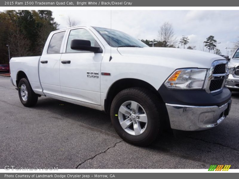 Bright White / Black/Diesel Gray 2015 Ram 1500 Tradesman Quad Cab