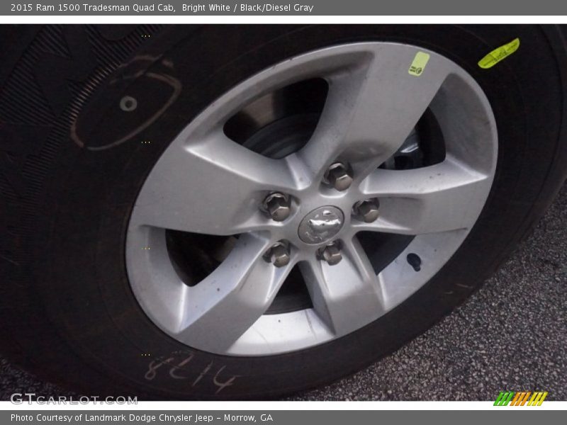 Bright White / Black/Diesel Gray 2015 Ram 1500 Tradesman Quad Cab