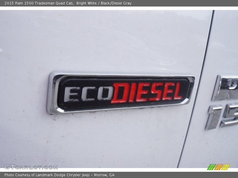 Bright White / Black/Diesel Gray 2015 Ram 1500 Tradesman Quad Cab