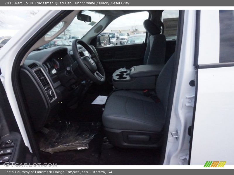 Bright White / Black/Diesel Gray 2015 Ram 1500 Tradesman Quad Cab