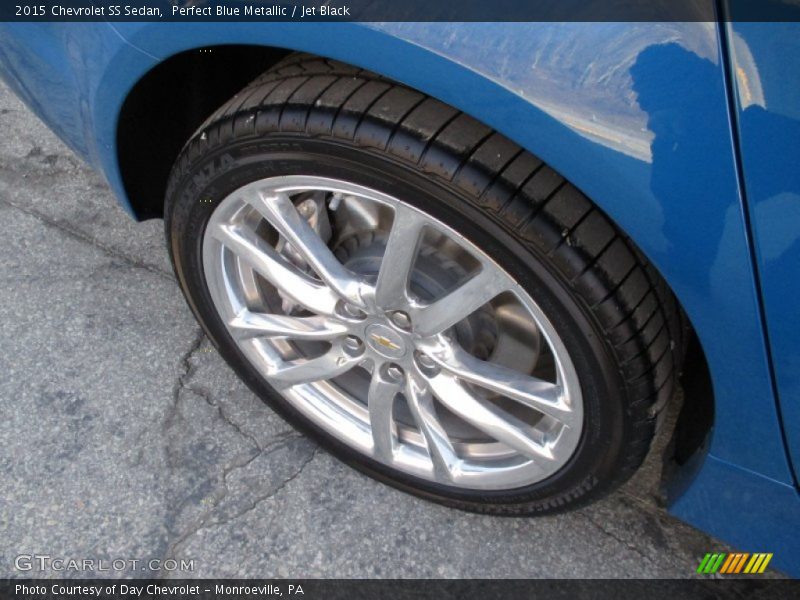 Perfect Blue Metallic / Jet Black 2015 Chevrolet SS Sedan