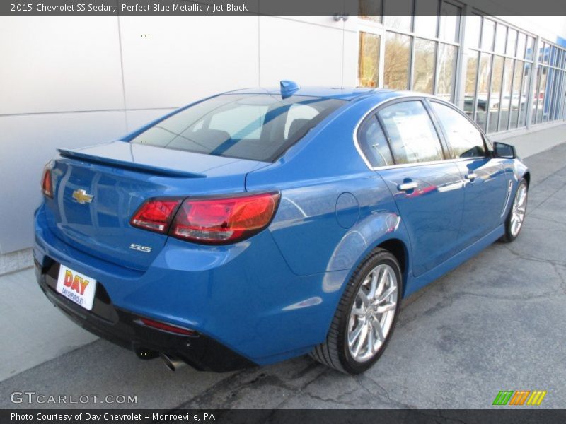 Perfect Blue Metallic / Jet Black 2015 Chevrolet SS Sedan