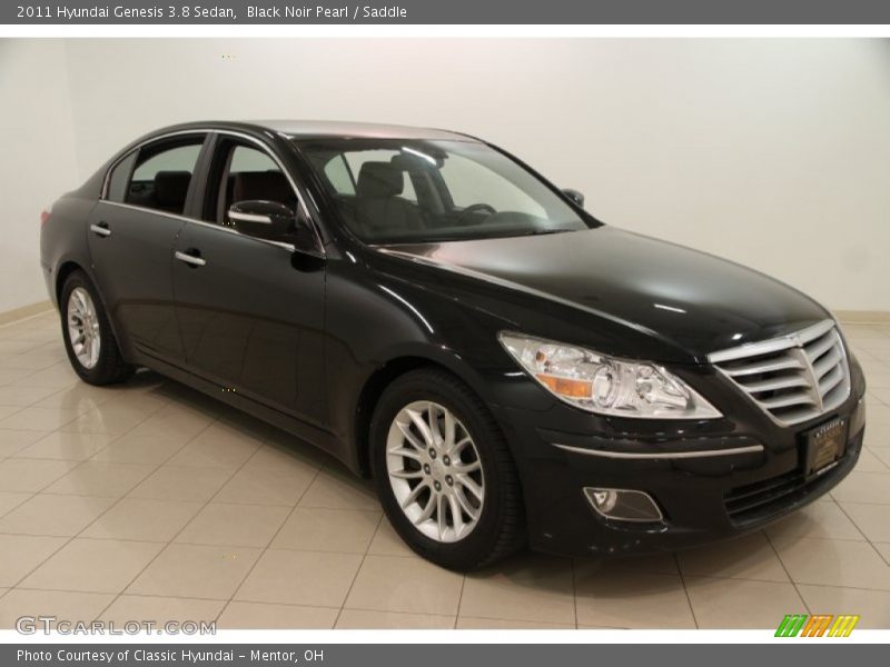 Black Noir Pearl / Saddle 2011 Hyundai Genesis 3.8 Sedan
