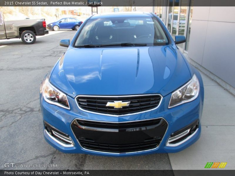 Perfect Blue Metallic / Jet Black 2015 Chevrolet SS Sedan