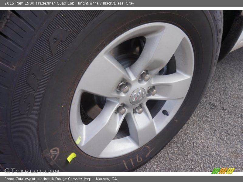 Bright White / Black/Diesel Gray 2015 Ram 1500 Tradesman Quad Cab