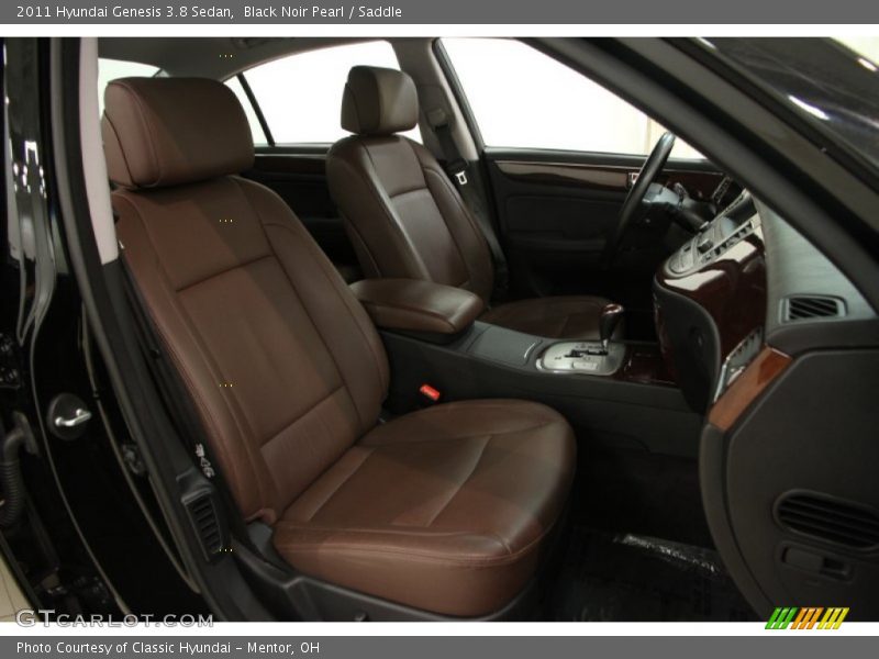 Black Noir Pearl / Saddle 2011 Hyundai Genesis 3.8 Sedan