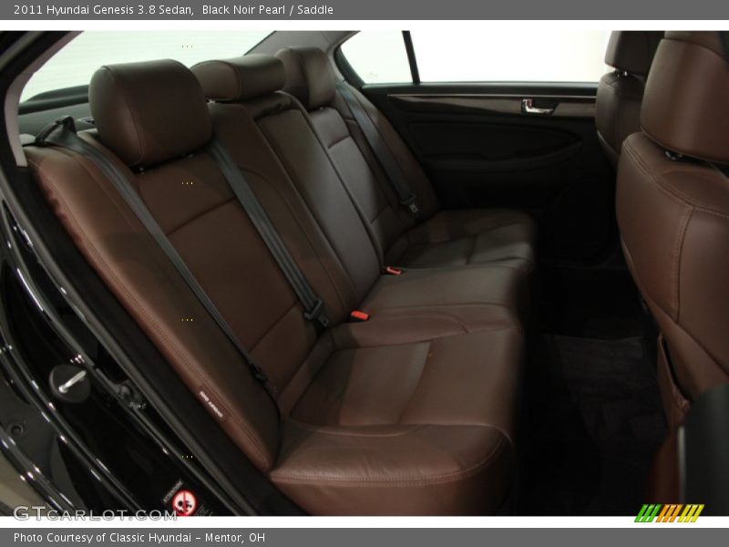 Black Noir Pearl / Saddle 2011 Hyundai Genesis 3.8 Sedan