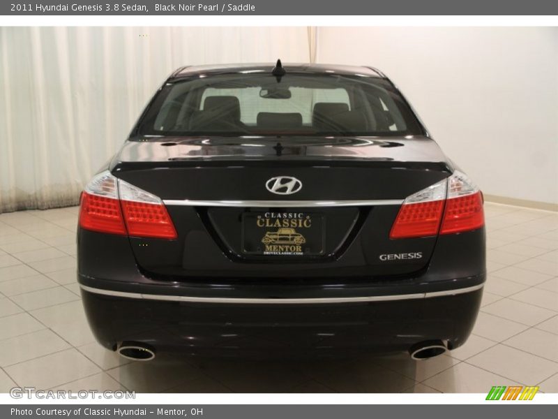 Black Noir Pearl / Saddle 2011 Hyundai Genesis 3.8 Sedan