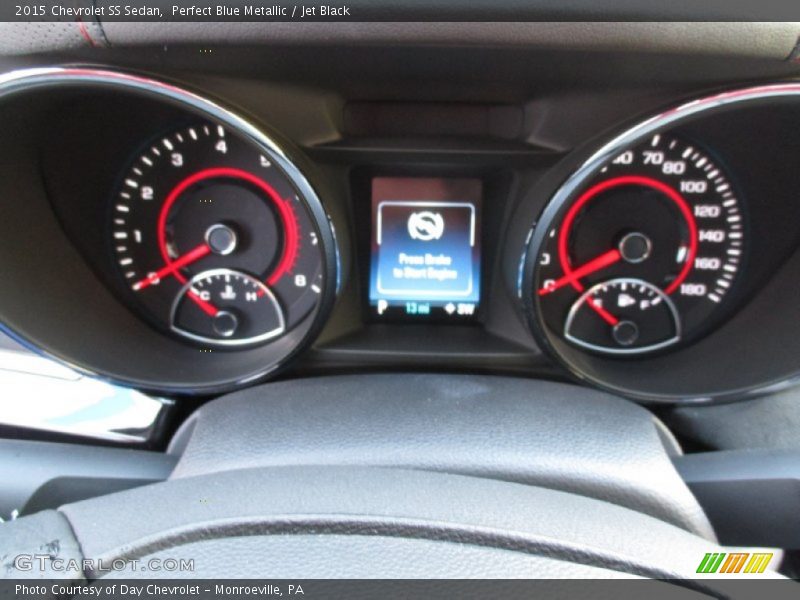 Perfect Blue Metallic / Jet Black 2015 Chevrolet SS Sedan