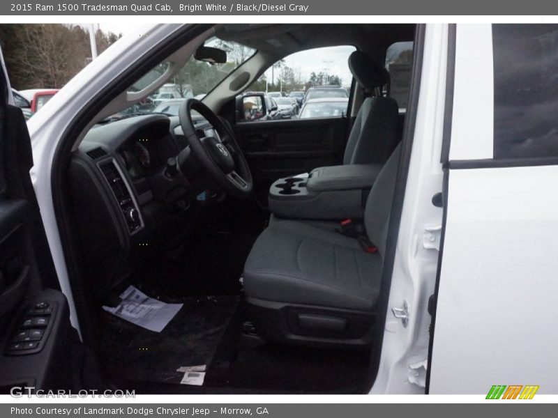 Bright White / Black/Diesel Gray 2015 Ram 1500 Tradesman Quad Cab