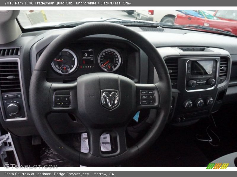 Bright White / Black/Diesel Gray 2015 Ram 1500 Tradesman Quad Cab