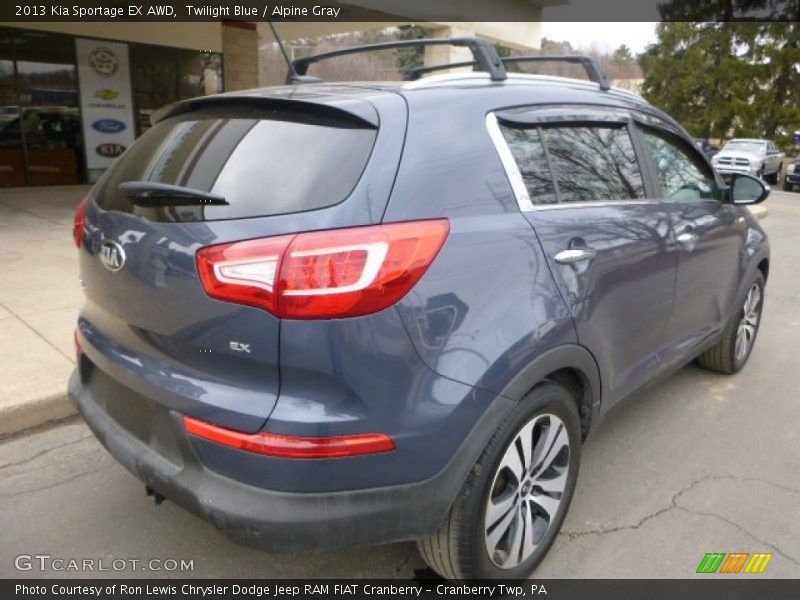 Twilight Blue / Alpine Gray 2013 Kia Sportage EX AWD