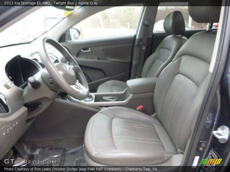 Twilight Blue / Alpine Gray 2013 Kia Sportage EX AWD