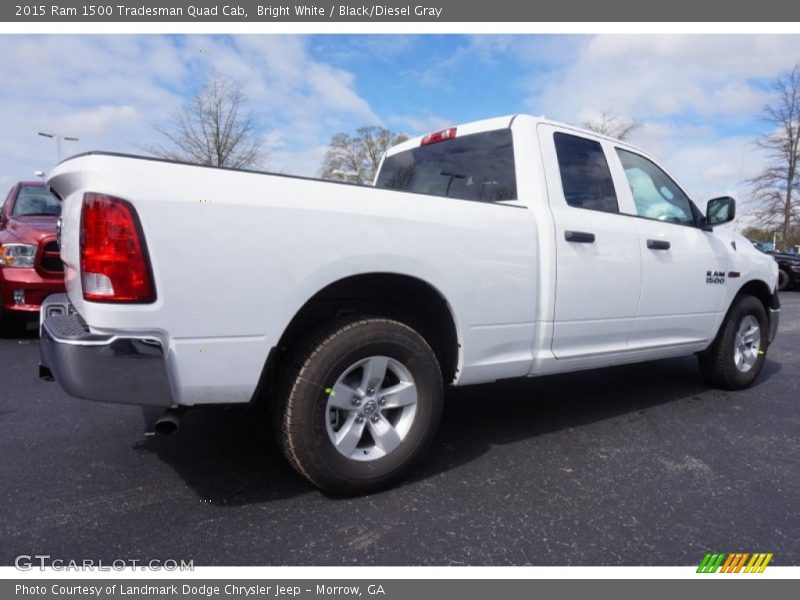 Bright White / Black/Diesel Gray 2015 Ram 1500 Tradesman Quad Cab