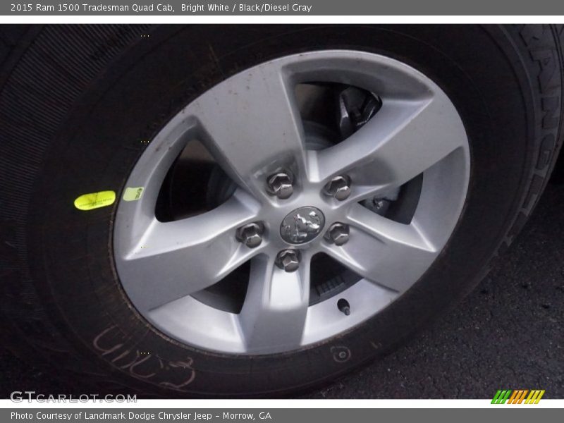 Bright White / Black/Diesel Gray 2015 Ram 1500 Tradesman Quad Cab