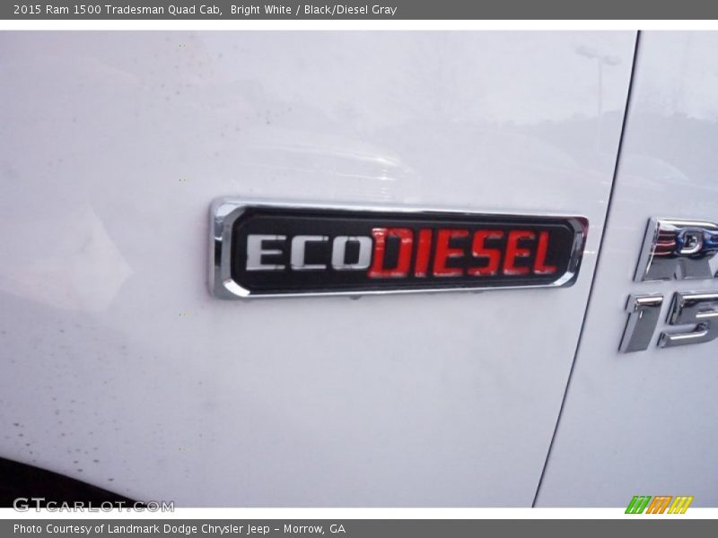 Bright White / Black/Diesel Gray 2015 Ram 1500 Tradesman Quad Cab