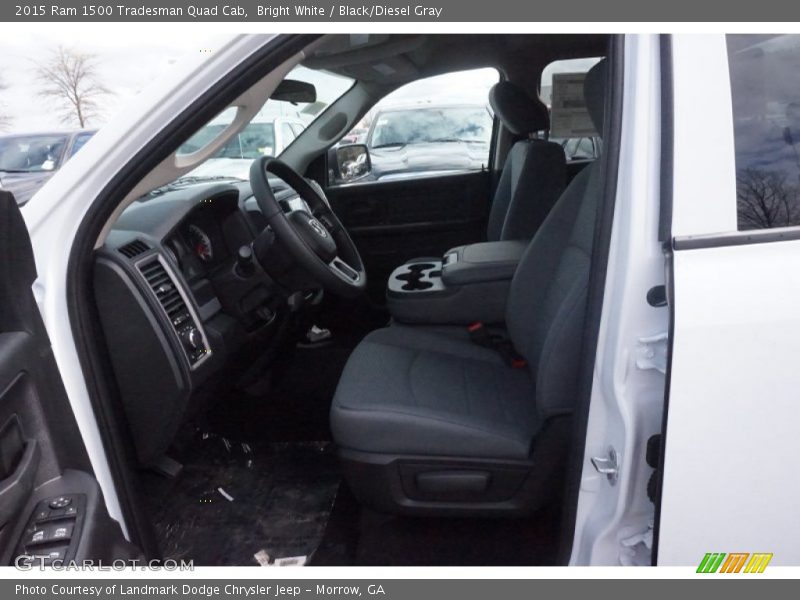Bright White / Black/Diesel Gray 2015 Ram 1500 Tradesman Quad Cab