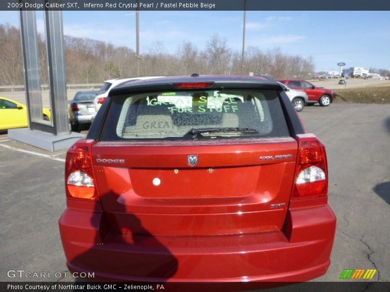 Inferno Red Crystal Pearl / Pastel Pebble Beige 2009 Dodge Caliber SXT