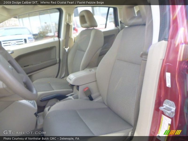 Inferno Red Crystal Pearl / Pastel Pebble Beige 2009 Dodge Caliber SXT