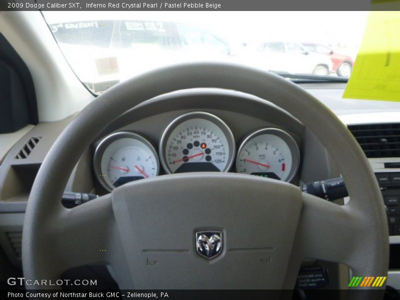 Inferno Red Crystal Pearl / Pastel Pebble Beige 2009 Dodge Caliber SXT