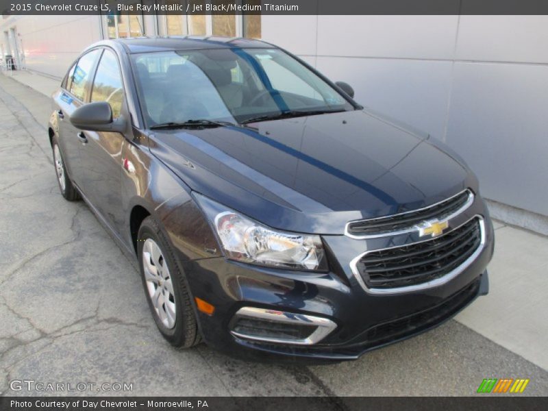 Blue Ray Metallic / Jet Black/Medium Titanium 2015 Chevrolet Cruze LS