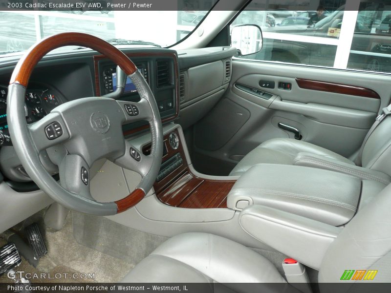 Pewter / Pewter 2003 Cadillac Escalade ESV AWD