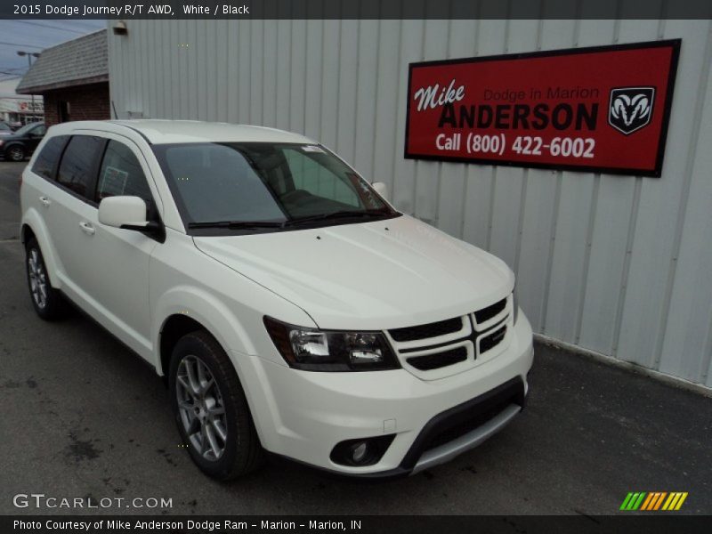 White / Black 2015 Dodge Journey R/T AWD