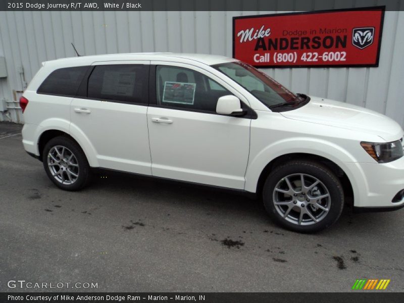 White / Black 2015 Dodge Journey R/T AWD