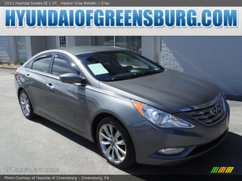 Harbor Gray Metallic / Gray 2011 Hyundai Sonata SE 2.0T