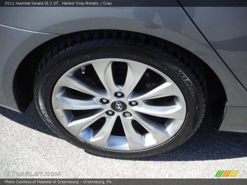 Harbor Gray Metallic / Gray 2011 Hyundai Sonata SE 2.0T