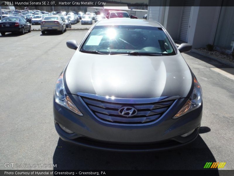 Harbor Gray Metallic / Gray 2011 Hyundai Sonata SE 2.0T