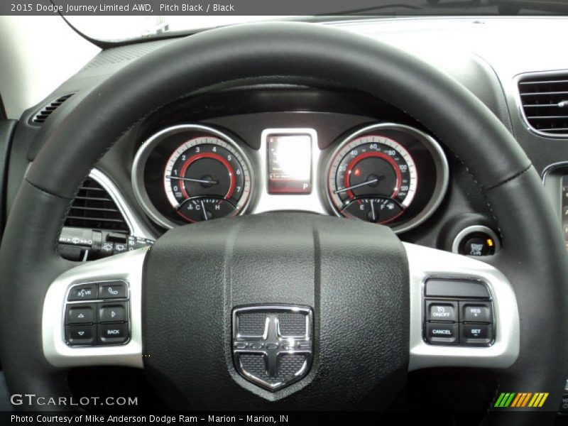Pitch Black / Black 2015 Dodge Journey Limited AWD