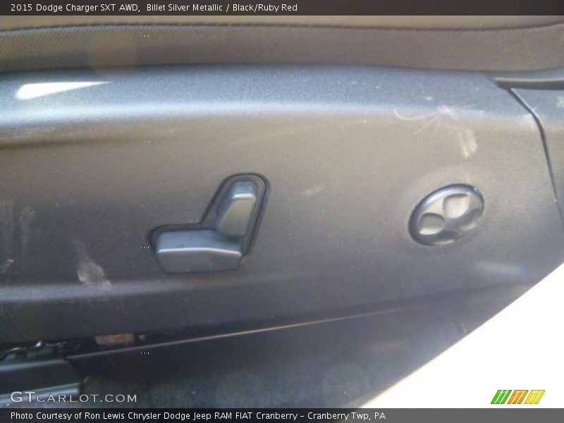 Billet Silver Metallic / Black/Ruby Red 2015 Dodge Charger SXT AWD