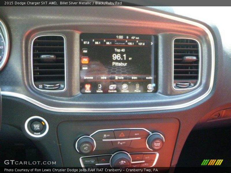 Controls of 2015 Charger SXT AWD