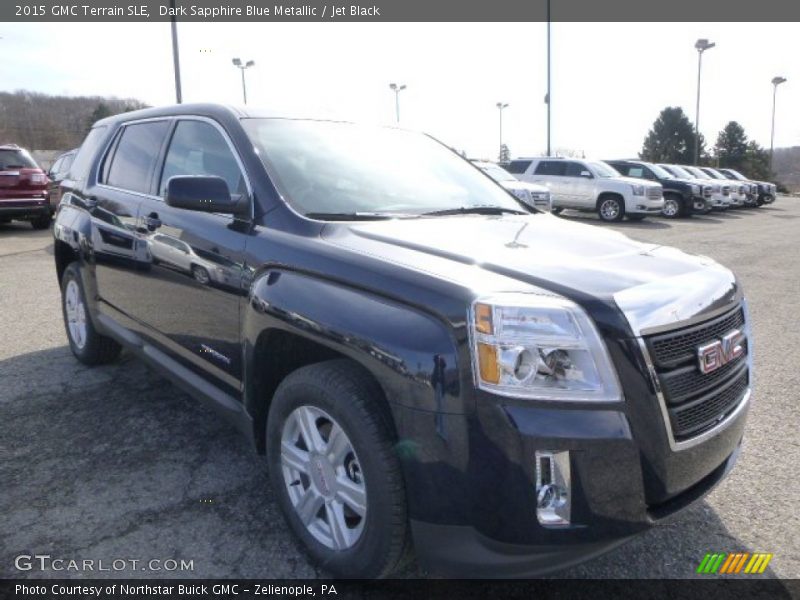 Dark Sapphire Blue Metallic / Jet Black 2015 GMC Terrain SLE