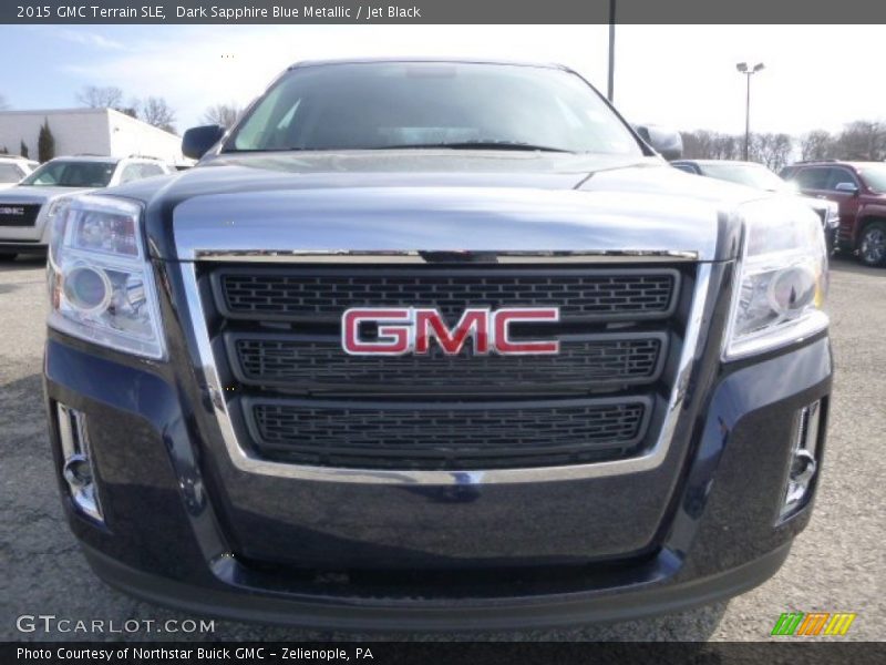 Dark Sapphire Blue Metallic / Jet Black 2015 GMC Terrain SLE