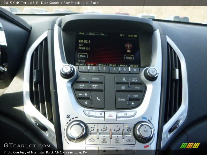 Dark Sapphire Blue Metallic / Jet Black 2015 GMC Terrain SLE