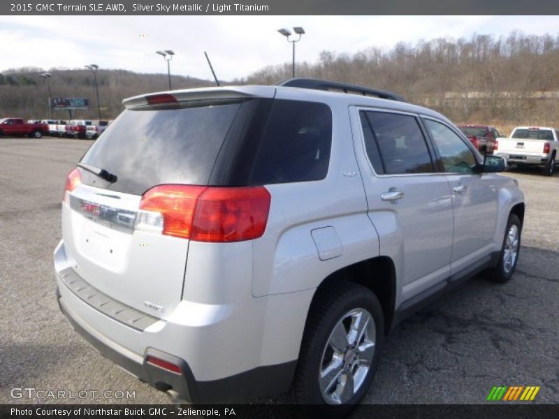 Silver Sky Metallic / Light Titanium 2015 GMC Terrain SLE AWD