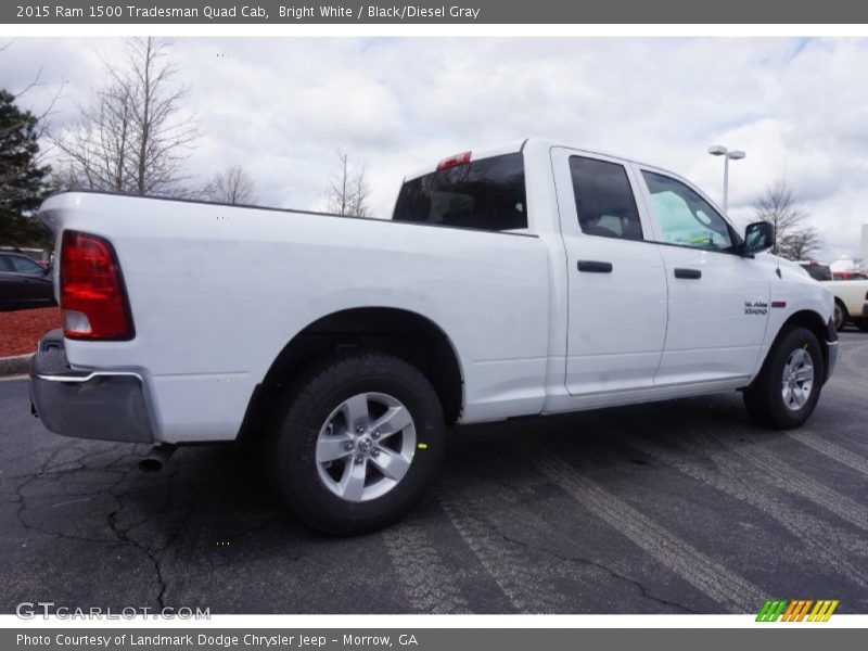 Bright White / Black/Diesel Gray 2015 Ram 1500 Tradesman Quad Cab