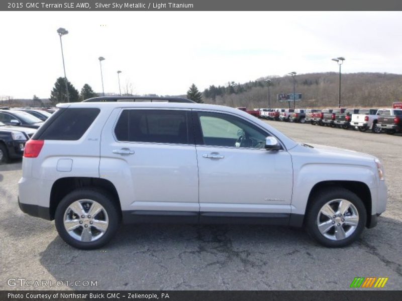 Silver Sky Metallic / Light Titanium 2015 GMC Terrain SLE AWD