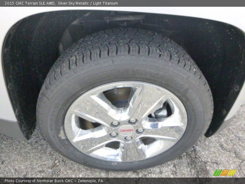 Silver Sky Metallic / Light Titanium 2015 GMC Terrain SLE AWD