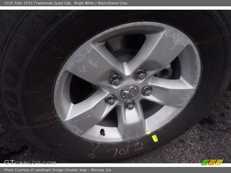 Bright White / Black/Diesel Gray 2015 Ram 1500 Tradesman Quad Cab