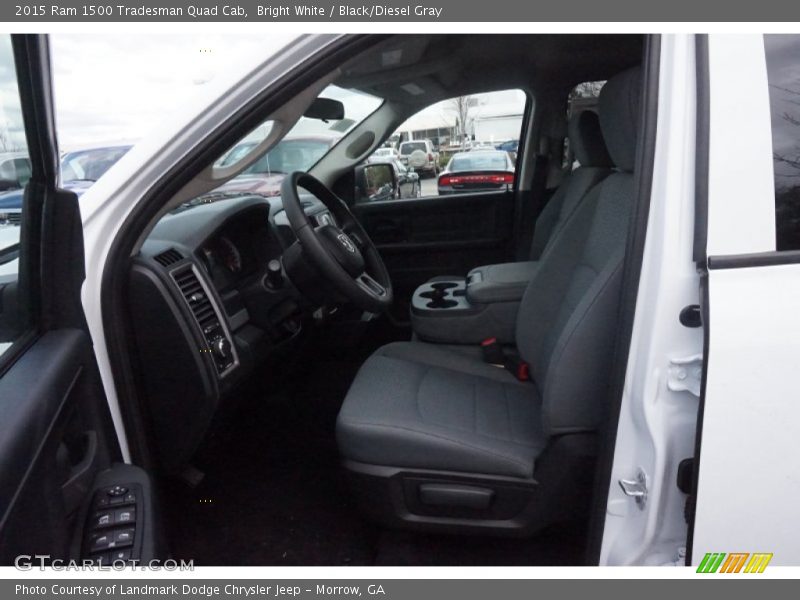 Bright White / Black/Diesel Gray 2015 Ram 1500 Tradesman Quad Cab