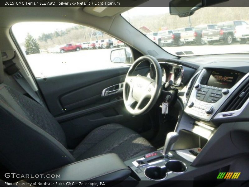 Silver Sky Metallic / Light Titanium 2015 GMC Terrain SLE AWD