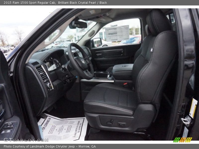 Brilliant Black Crystal Pearl / Black 2015 Ram 1500 Sport Regular Cab