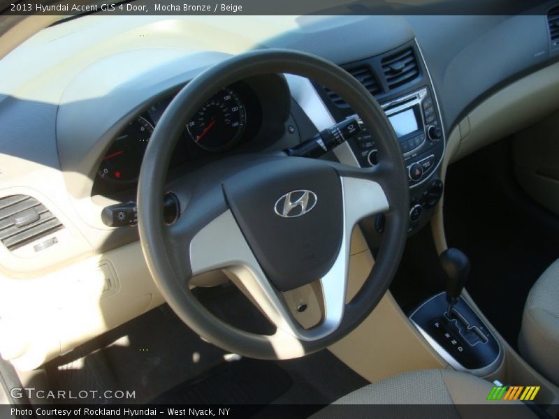 Mocha Bronze / Beige 2013 Hyundai Accent GLS 4 Door